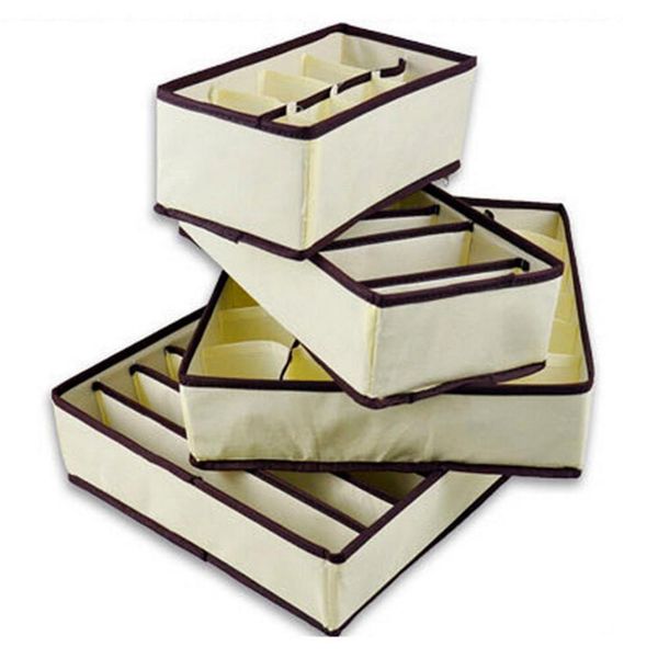 2019 Collapsible Underwear Bra Organizer Storage Box Drawer Closet