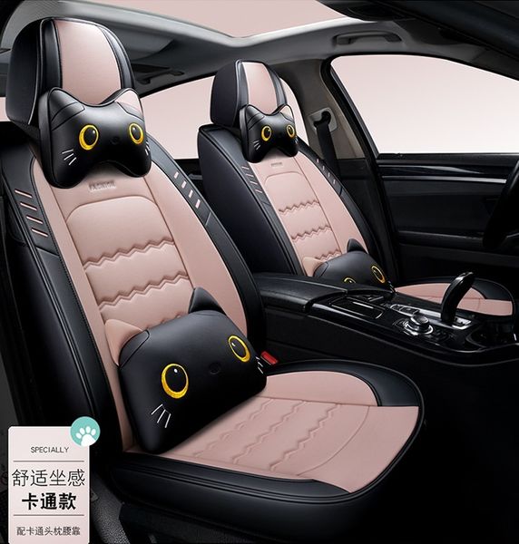 

Universal Fit Car Interior Accessories Seat Covers For Sedan PU Leather Adjuatable Five Seats Free Shipping Design Seat Cover For SUV BM006