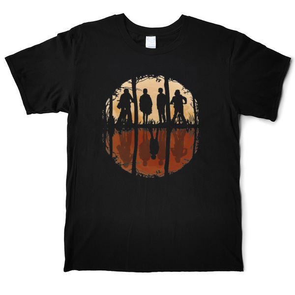 

friends dont lie eleven stranger things funny t shirt men's 100% cotton t-shirt crew neck short sleeve tees shirt xs-3xl casual printed, White;black