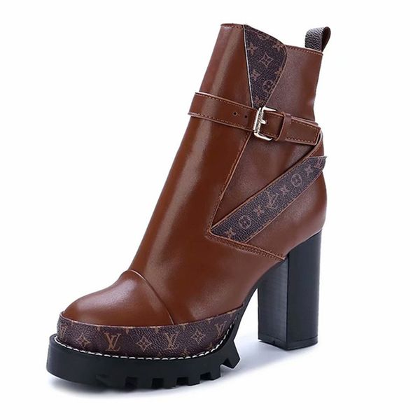 

trendlv help martin short boots british style korean version of autumn and winter fashion wild boots leather women's shoes comfortable, Black