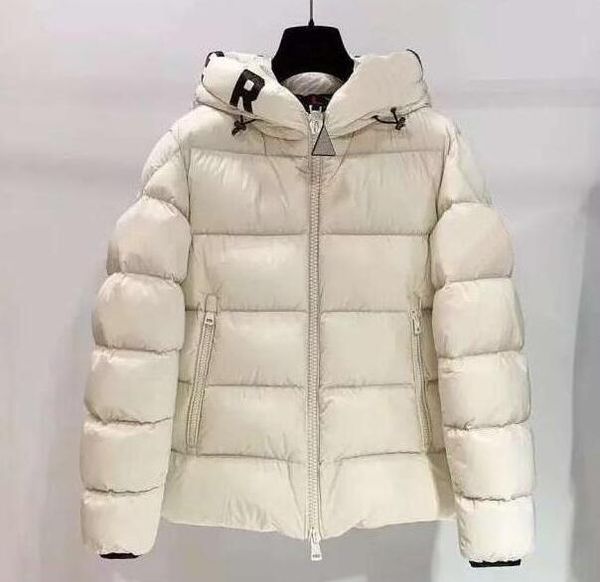 

winter mens women parkas highly quality down jacket with letters mens jackets coat women clothing wholesale, Black