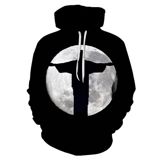 

2019 new hooded sweatshirt nightmare before christmas hoodies harajuku streetwear hoodies sweatshirt plus 6xl, Black