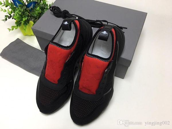 

speed trainer fashion luxury sock shoes black white blue glitter flat mens trainers runner sneakers size 36-45 luxury xt19030101