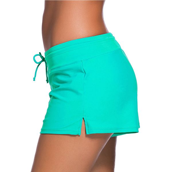 

мятный женский плавать boardshort, White;black