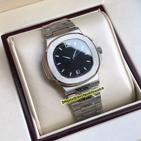 

luxry nautilus new 7018/1a-011 black dial 316l steel case 324 automatic mechanical 5711/1a010 mens watch steel strap sports brand watches, Slivery;brown