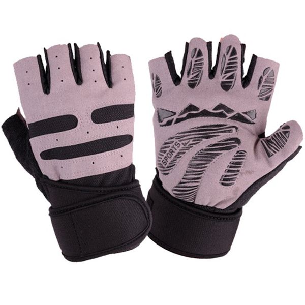 

new arrival gym gloves wrist sports fitness gloves half finger breathable anti-skid silica weight lifting men and women