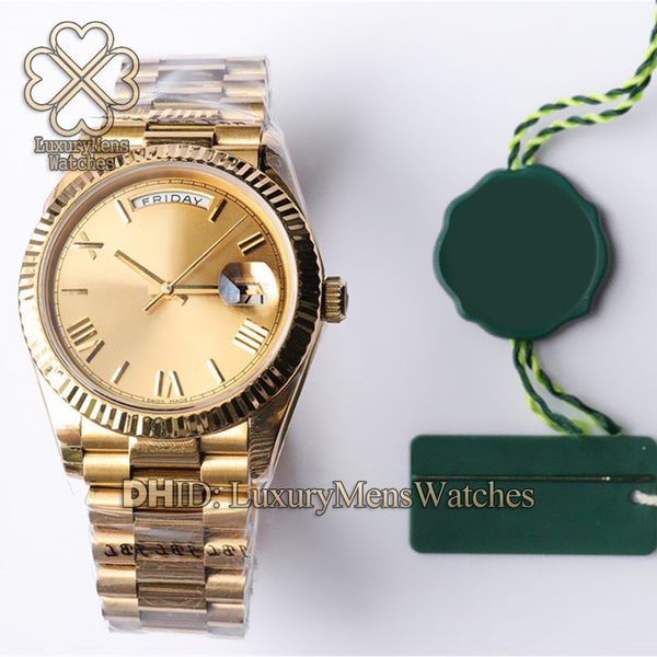 

218399 swiss watches 3255 mechanical automatic movement watch calendar datejust 40mm gold color sapphire wristwatches mens designer watches, Slivery;brown