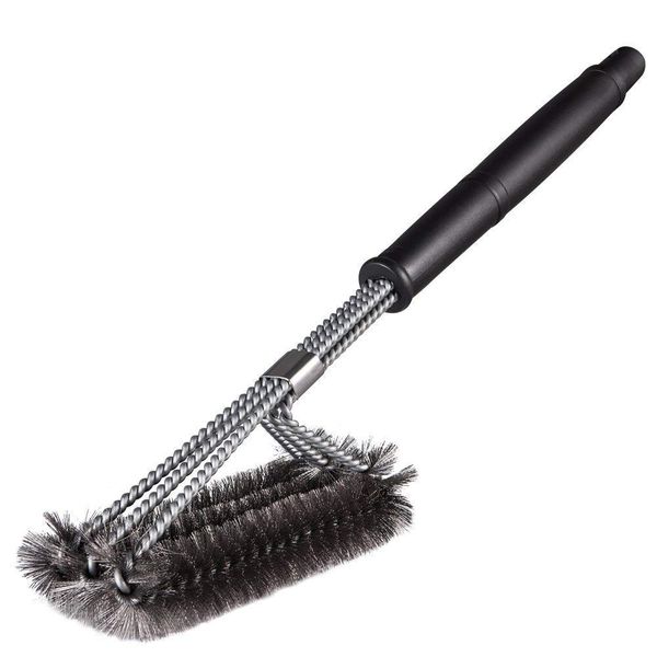 

barbecue brush, 3 in 1 barbecue grill brush cleaning brush with stainless steel wire, very suitable for barbecue, gas