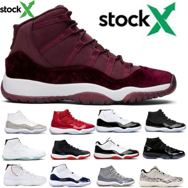 

jumpman mens 11 11s gym red chicago midnight navy concord 45 space jam mens basketball shoes metallic silver sport designer sneakers trainer, Black