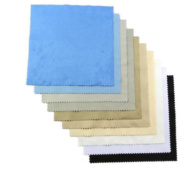 

dhl ship 15x15cm suede clothes microfiber island glass glasses table cloths high-grade wipe cloth gscjb011