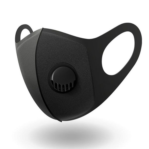 

ffp2 respirator cotton face mask with valve cyclling filter pm2.5 anti dust washable reusable protective mouth mask black folding waterproof