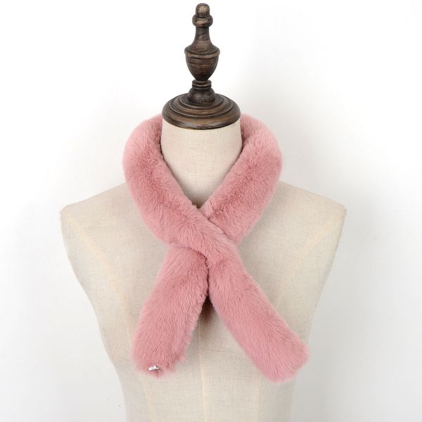 

new fashion pom pom faux fur scarves women winter cute warm fur shawl scarf 85x6cm party gift f1038