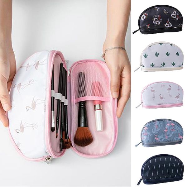 

new arrive flamingo cosmetic bag women necessaire make up bag travel waterproof portable makeup toiletry kits