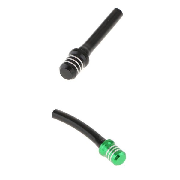 

2x 8mm 5/16 inch cnc gas fuel tank cap valve vent breather hose tube universal fits for atv quad dirt bike 4 wheeler motorbike, black green