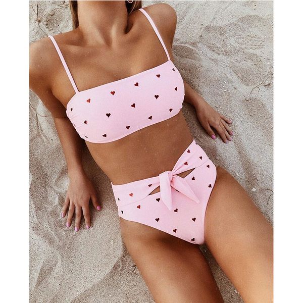 

new high waist bikini swimwear women two pieces swimsuit bandage bikini set brazilian bathing suits summer beach wear, White;black