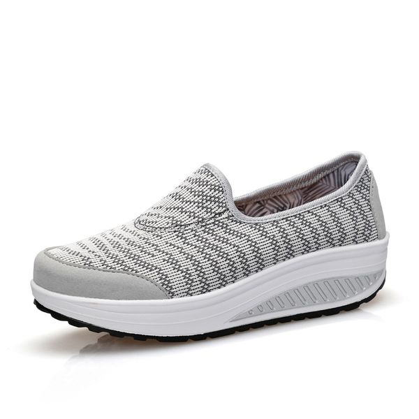 

women's sport fitness shoes women swing toning shoes platform trainers sneakers, Black;yellow