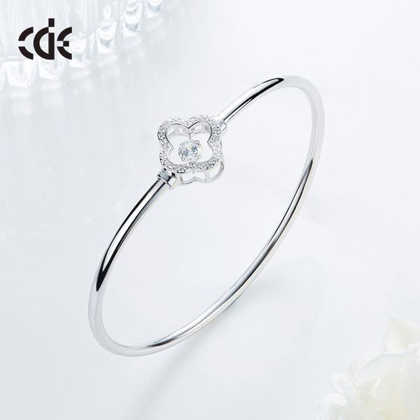 

fashion-simplicity hundred four-leaf grass s925 silver bracelet will, Black