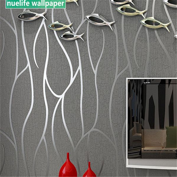 

0.53x10m luxury curved stripe bedroom wallpaper non-woven bedroom wedding room study living room tv background wall paper