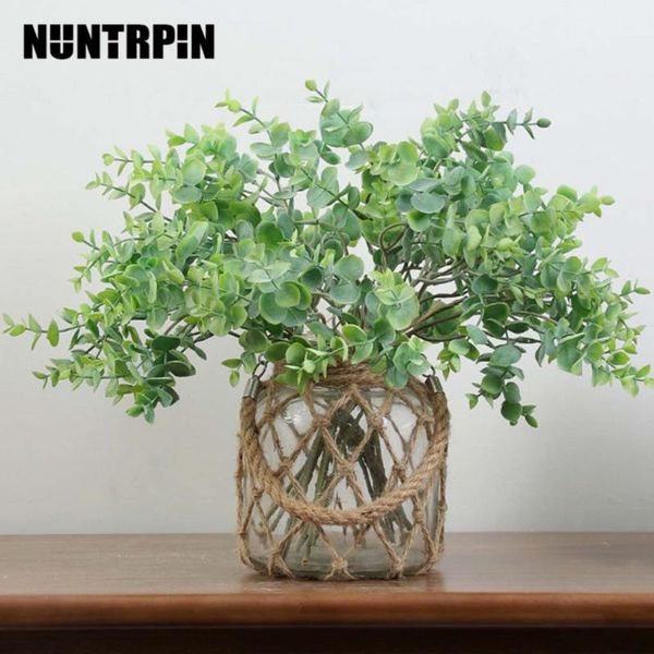 

искусственный завод листьев букет поддельные завод bundle для дома и офиса пластиковые зелень украшения