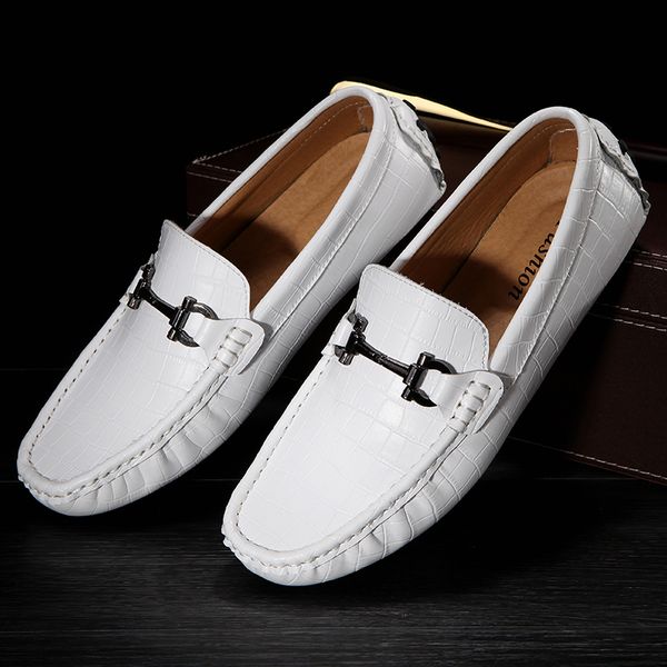 

mans shoes summer breathable casual men shoes loafers slip-on men car gommino driving mens boat moccasins white, Black