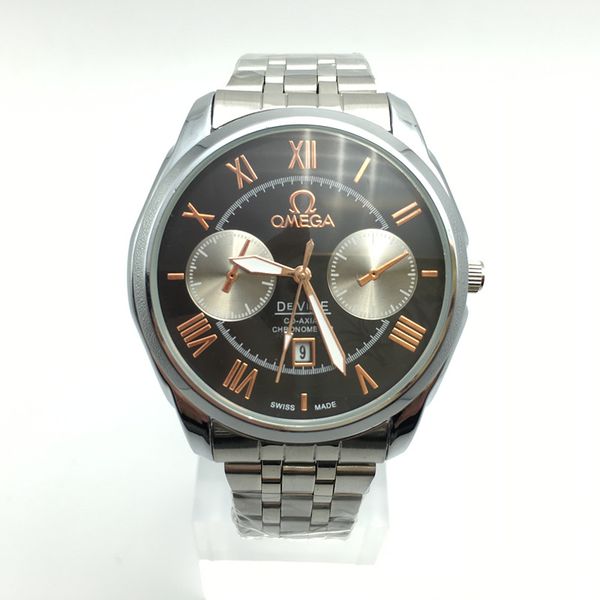 

2018 top 40 mm steel dial men's quartz watch automatic men's watch luxury brand stainless steel strap business fashion president