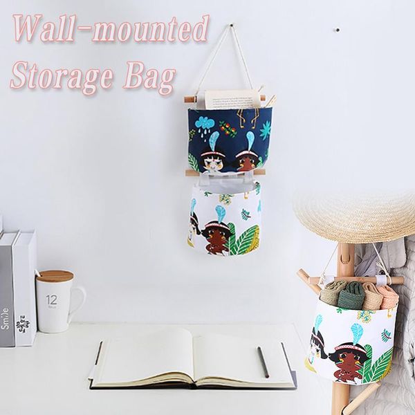 

wall mounted bags storage bag kitchen supplies bin closet toy organizer fabric home hanging storage bags organizer 2020