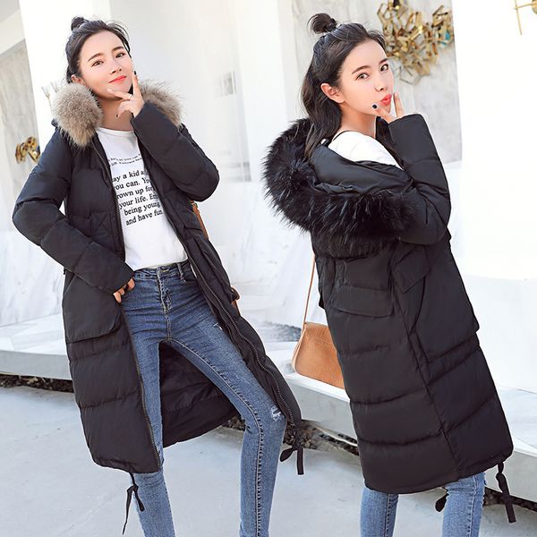 

double twelve main push-large fur collar korean-style casual slimming down jacket 90% velvet, Black;white