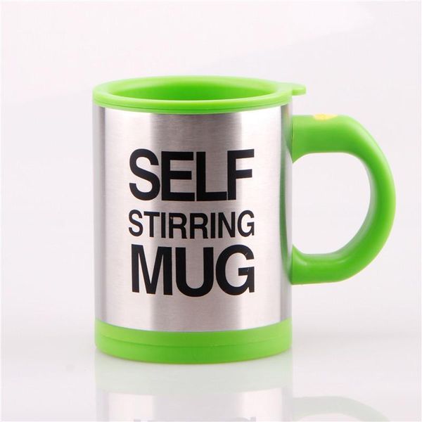 

400ml stainless steel lazy automatic self stirring mug coffee milk mixing cup drinkware kitchen dining gadgets
