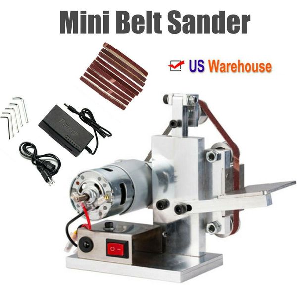 

ac110v diy mini belt sander knife apex edge sharpener polishing grinding machine