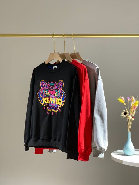 

19ss new luxurious brands design kenz tiger head embroiderd sweater men women streetwear sweatshirts outdoor shirts, Gray;blue