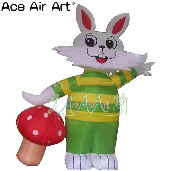 

selling easter green inflatable with red mushroom for easter sale
