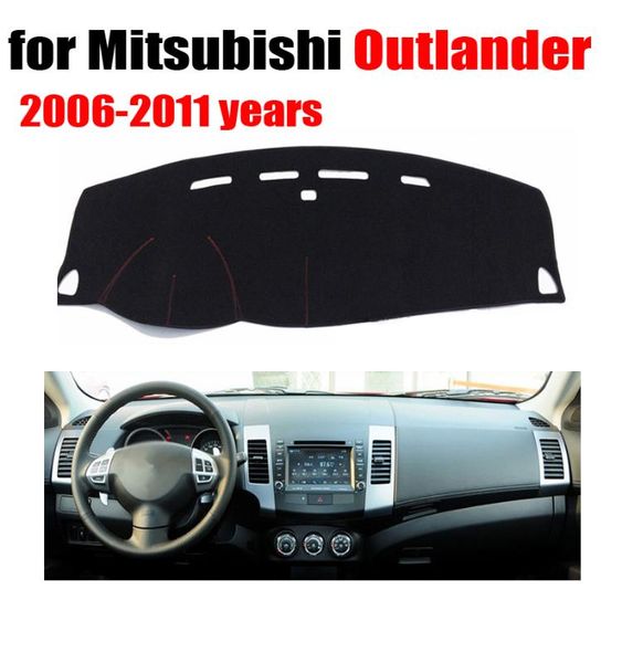 

rkac car dashboard covers mat for mitsubishi outlander 2006-2011 years left hand drive custom dashmat car dash pad accessories