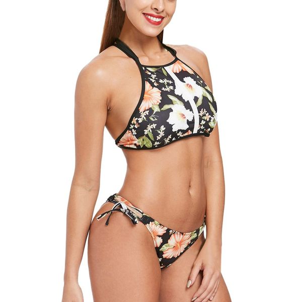 

fashion women condole belt vest floral 2-20, Black;white