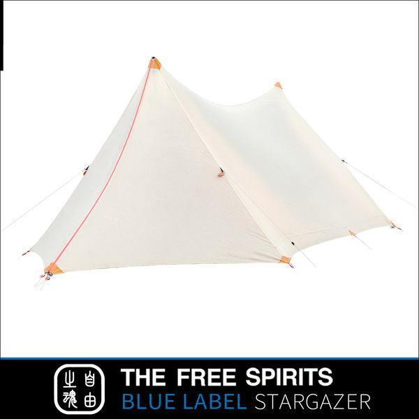 

the spirits tfs stargazer tent 30d bothside silicon coating 2-3 person outdoor ultralight hiking camping 3-season rodless