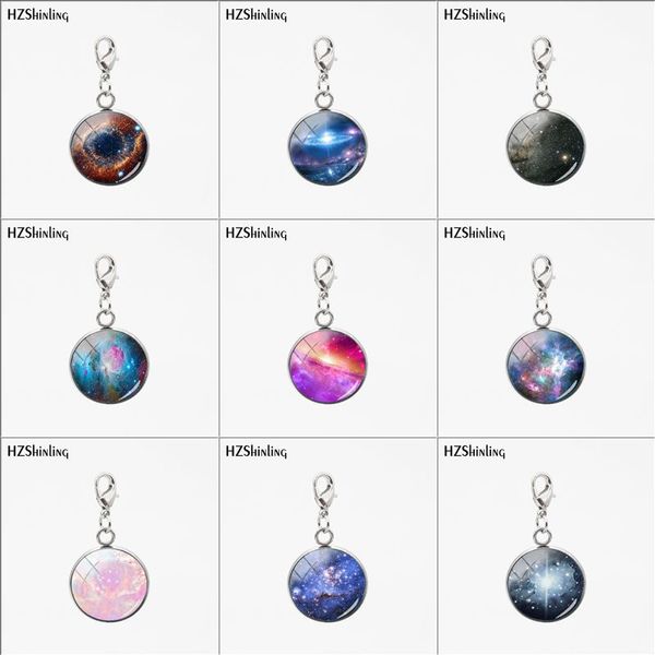 

2019 new arrival cosmic galaxy black hole fashion stainless steel pendant glass vault charm charming star jewelry, Bronze;silver