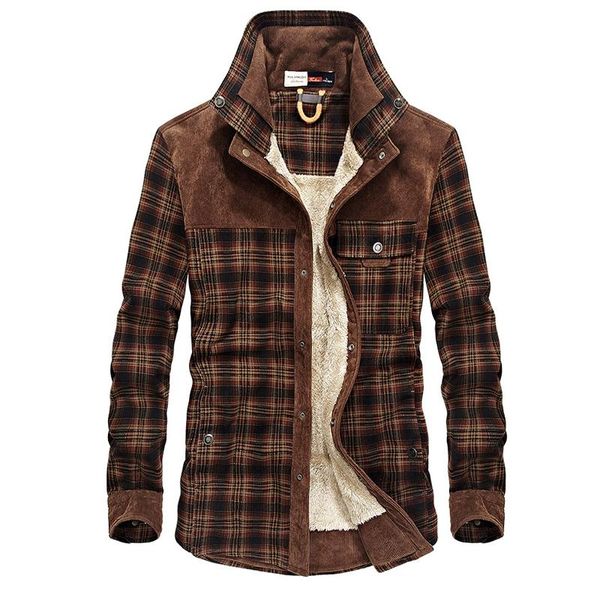 

новый 2019 100% хлопок мужская клетчатая рубашка зимнее тепло утолщение мужчины повседневная рубашка slim fit плюс размер мужчины с длинным, White;black