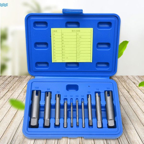 

5/6/9/10pcs broken tap extractor removal tool kits removes 3 to 20mm 3/4 x4yd