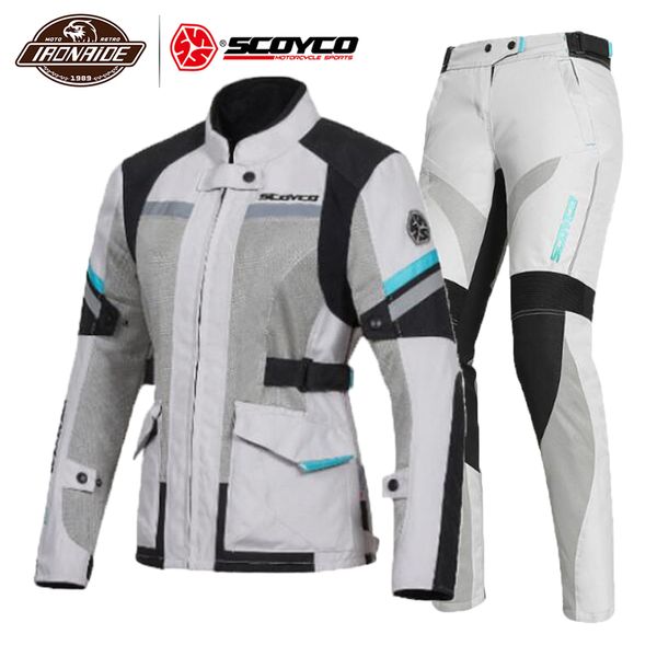 

scoyco women motorcycle jacket summer moto jacket riding night reflection motocross chaqueta ce protection breathable