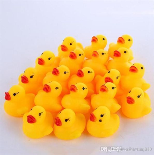 

baby bath toy sound rattle children infant mini rubber duck swimming bathe gifts race squeaky duck swimming pool fun playing toy ib255