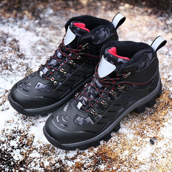 

new arrival winter hiking shoes genuine leather outdoor boots trekking lace-up climbing mens hunting sneakers men male walking