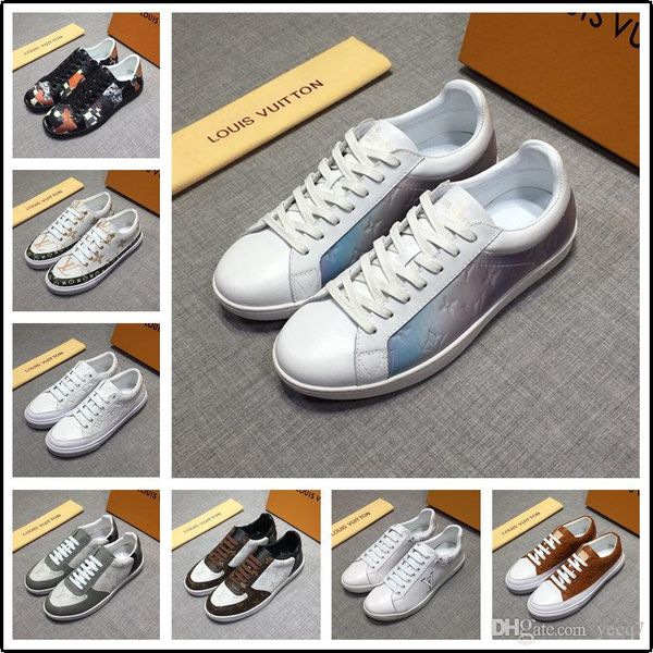 

21ff designers luxury women man casual fitness shoes leather mens womens fashion white leather comfortable shoes flat casual shoes daily ye4, Black