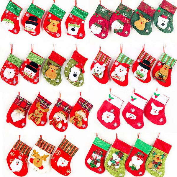 

christmas stockings gifts snowman elk santa claus stocking bags l restaurant cutlery bag christmas tree hanging ornament home party dec