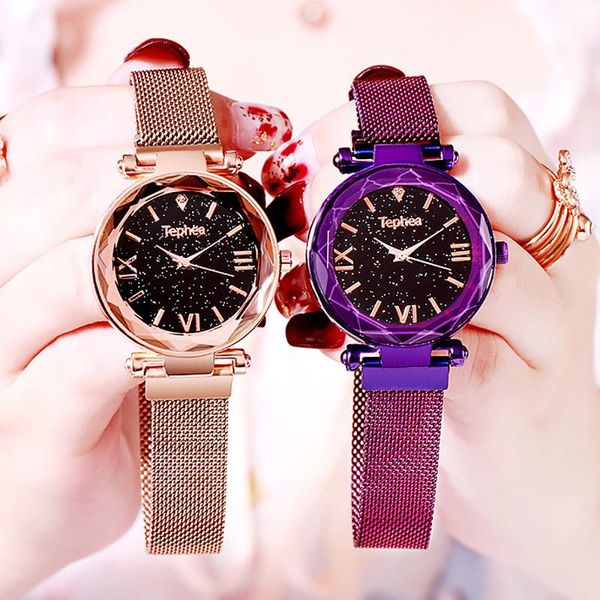 

ladies casual watch 2019 women stainless mesh strap quartz wristwatches women's crystal fashion bracelet clock gift, Slivery;brown