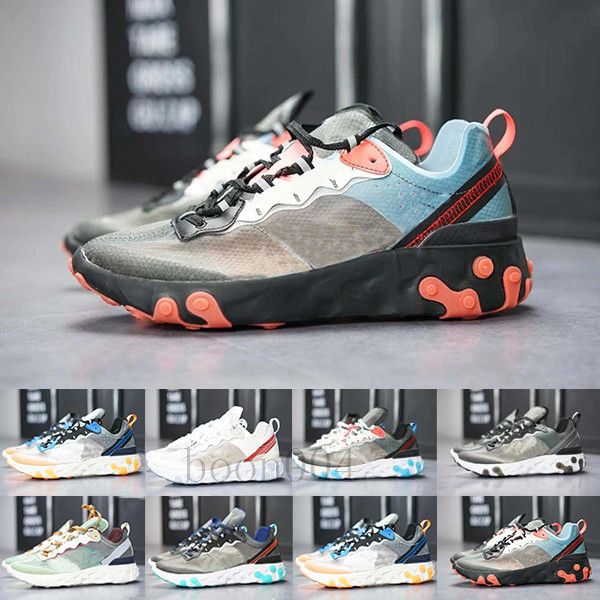 

2019 react element 87 55 running shoes for men women white black royal tint desert sand designers breathable sports sneaker size hyr-h4