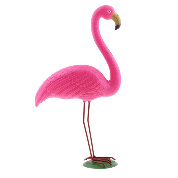 

pink lawn flamingo figurine plastic grassland garden ornaments hunting decor