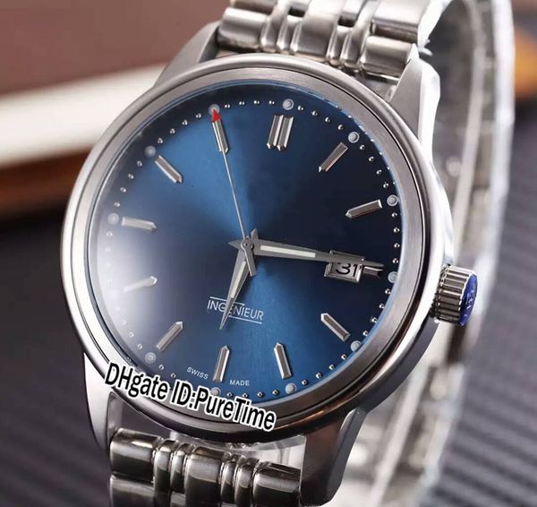 

новый ingenieur семейный iw323310 стальной корпус синий циферблат miyota автоматическая мужские часы из нержавеющей стали спорта дешевые час, Slivery;brown