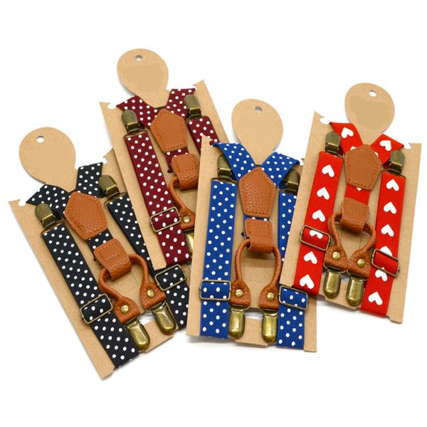 

fashion printed strap clips elastic elastic straps 4 clips hanging pants clip children's harness, Black;white