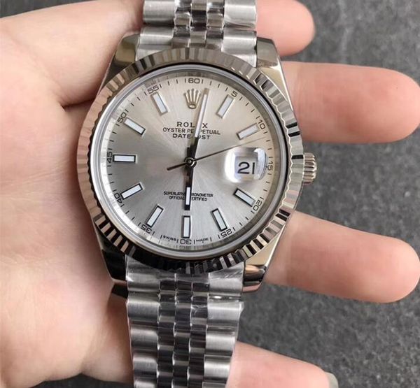 

new journal series classic luxury mens automatic watches stainless steel 41mm blue crystal waterproof mechanical 3235 watch, Slivery;brown