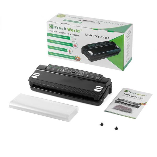 

household vacuum sealer for preservation packer bag sealer includes bag kit strong vacuum pump 75kpa abs black