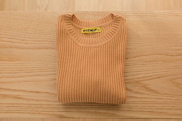 

2019 children knit sweaters o-neck baby sweaters knit girls fitted ribbed sweater, White